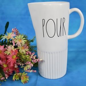 Rae Dunn Matte "POUR" Pitcher